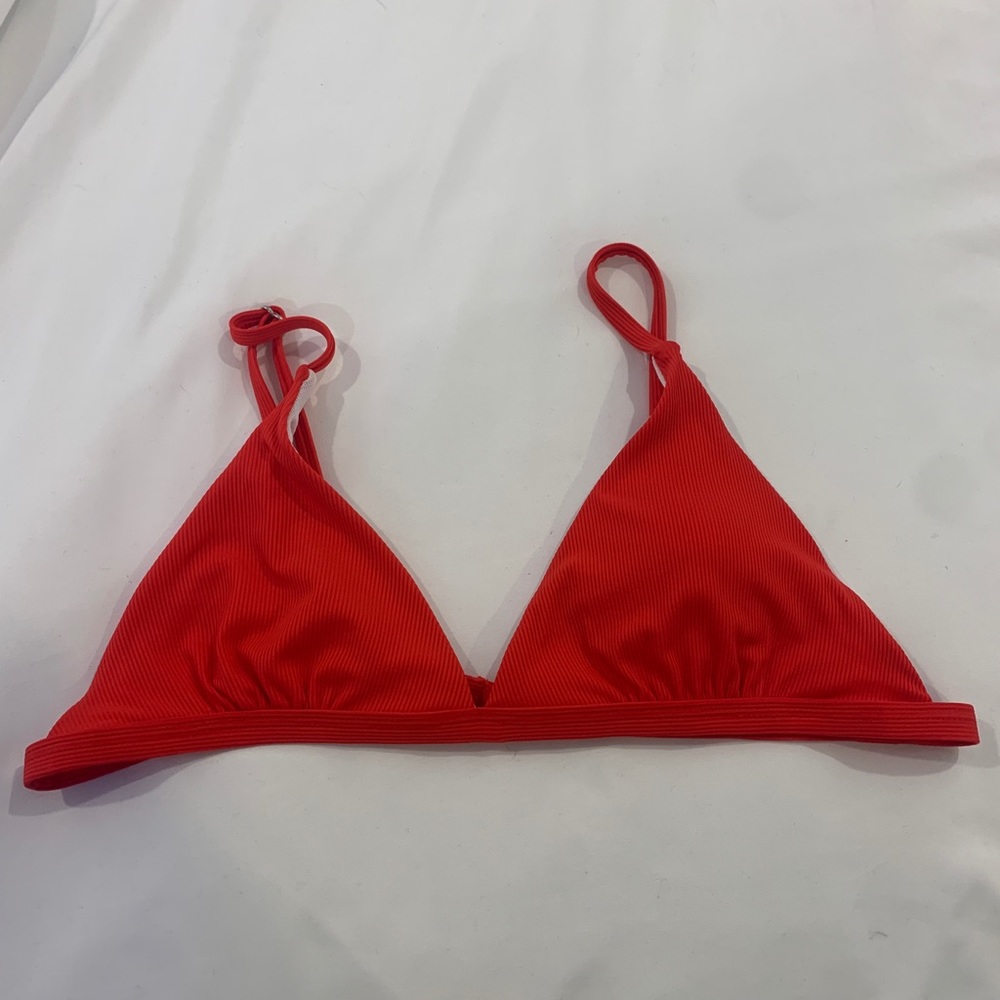 Red bikini top